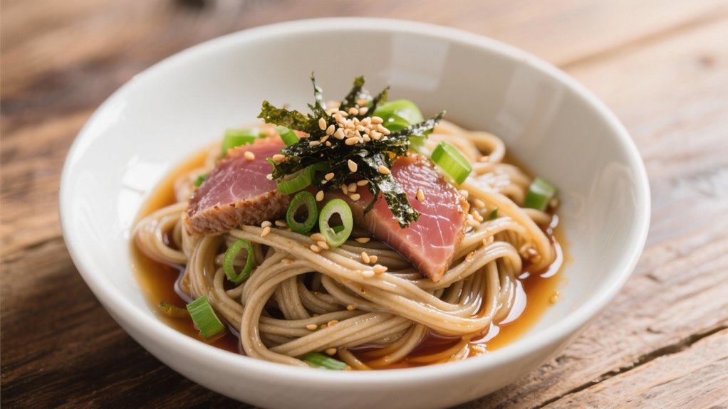 soba noodles with ponzu