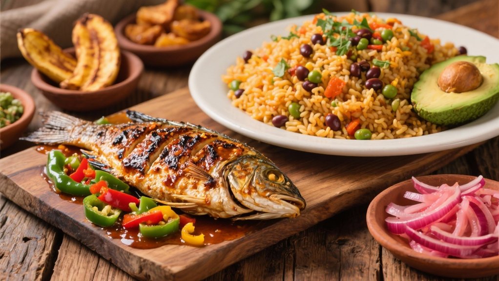 sofrito marinated grilled fish