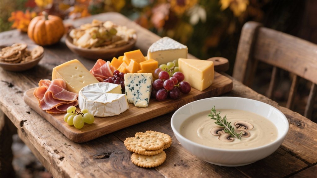 sophisticated cheese charcuterie spread