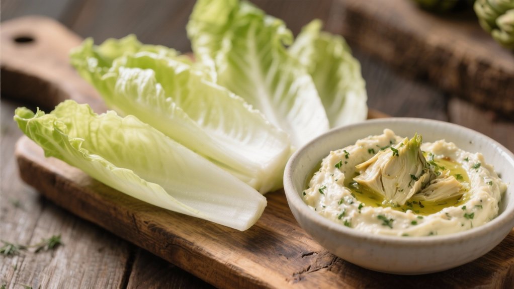 sophisticated endive dip presentation