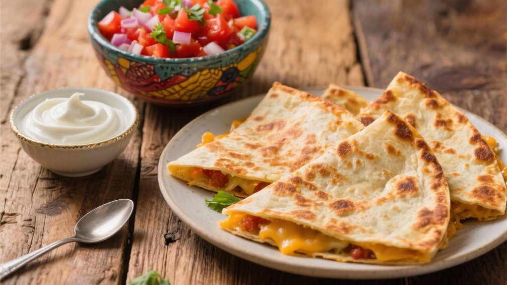 sour cream and salsa