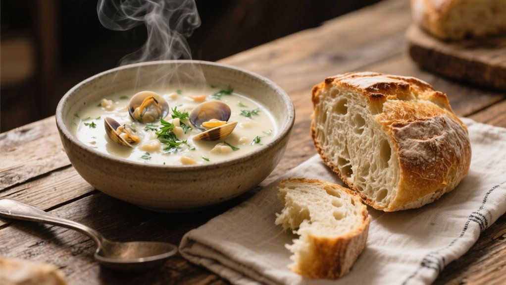 sourdough bread enhances chowder