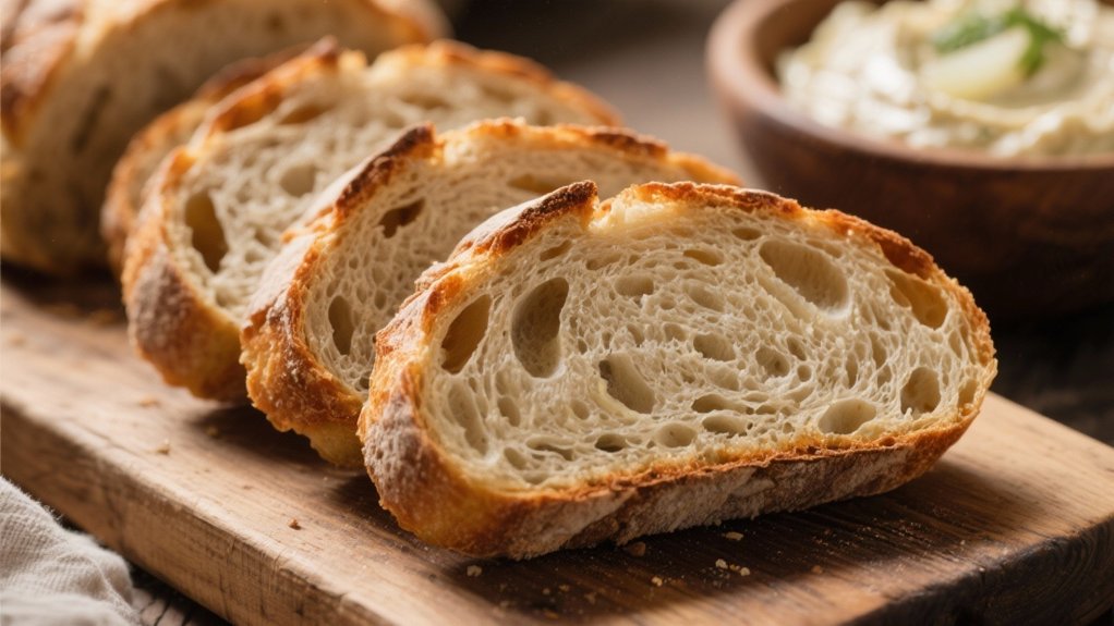 sourdough bread slice preparations