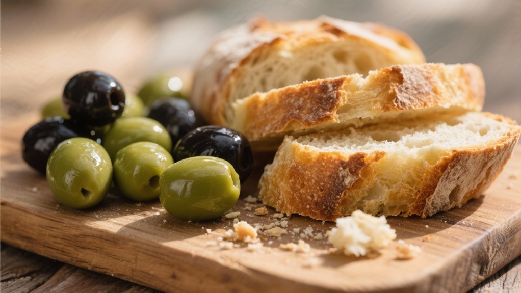 sourdough bread with olives