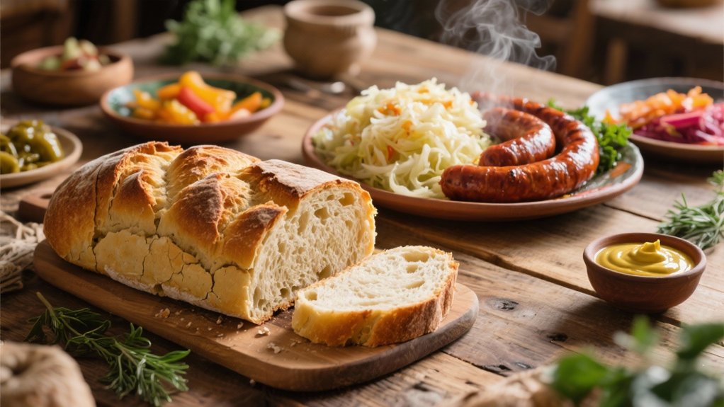 sourdough bread with toppings