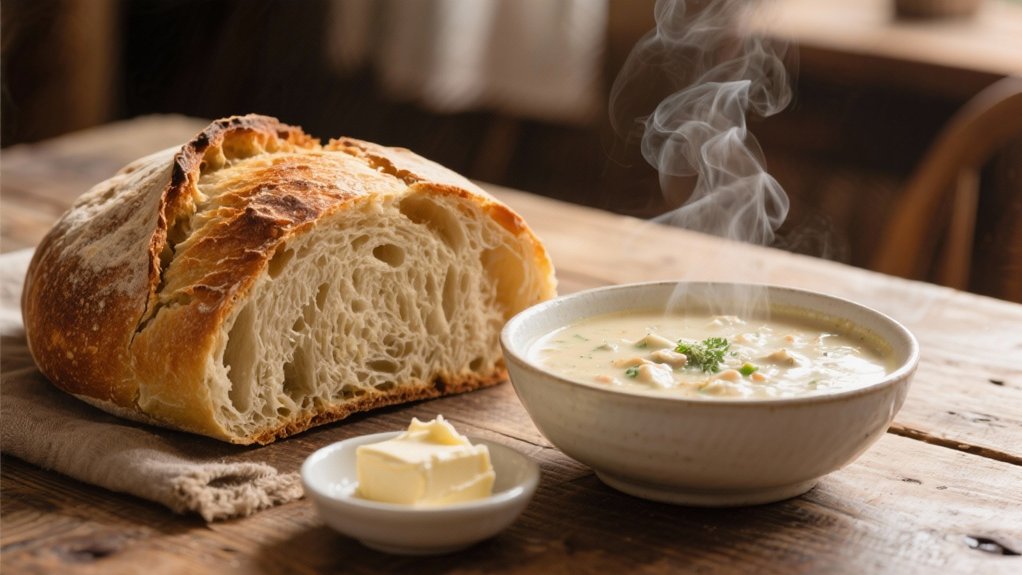 sourdough pairs perfectly with chowder