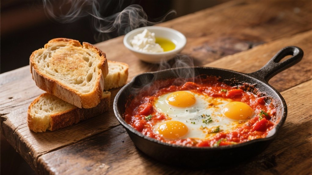 sourdough toast enhances shakshuka