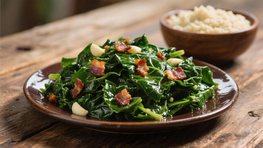southern collards and grits