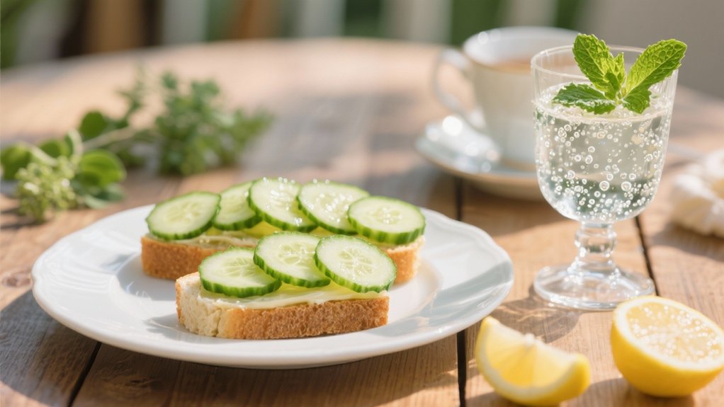 sparkling mint cucumber refreshment