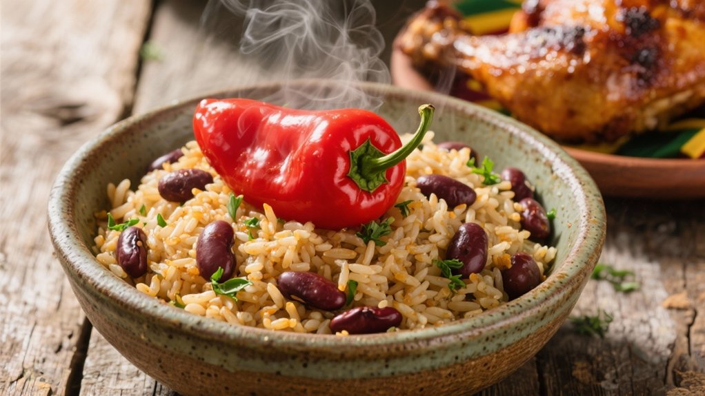 spicy caribbean rice dish