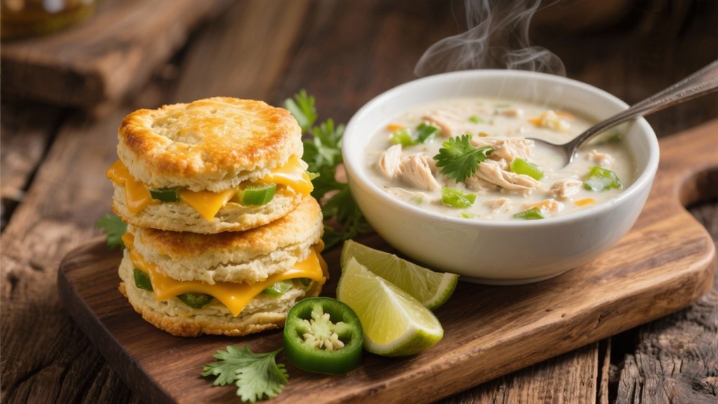 spicy cheesy biscuit side