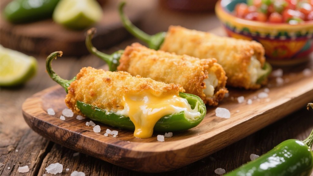 spicy creamy crispy poppers