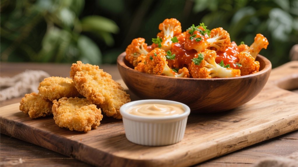 spicy crispy cauliflower bites