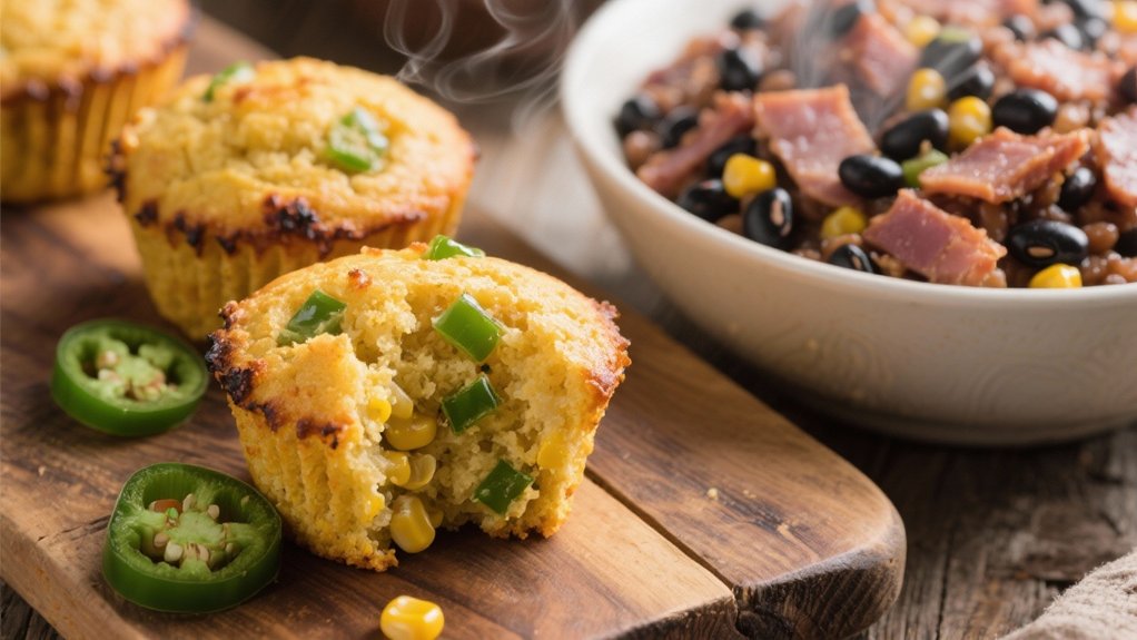spicy jalape o cornbread muffins