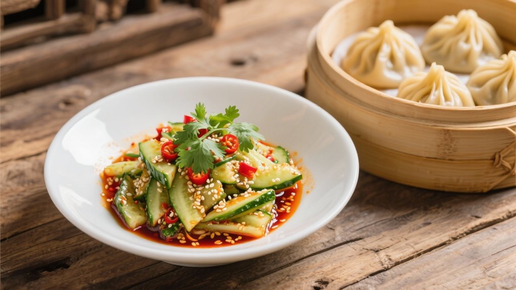 spicy refreshing cucumber salad