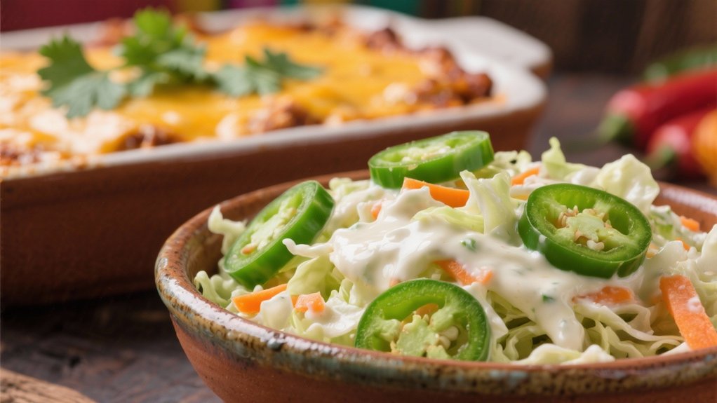 spicy tangy crunchy coleslaw
