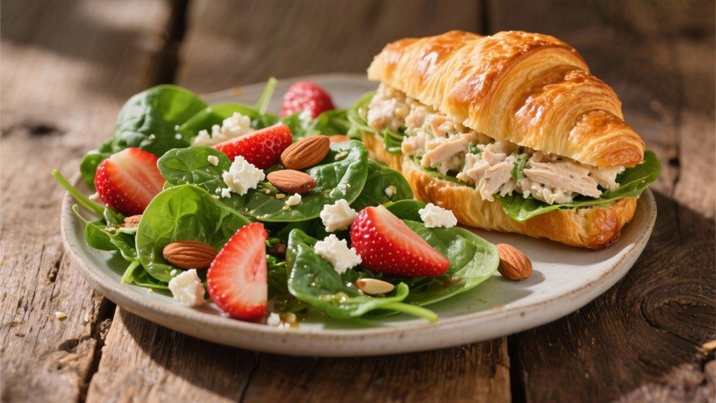 spinach and strawberry salad