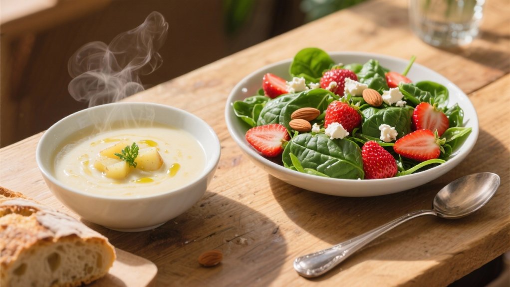 spinach and strawberry salad