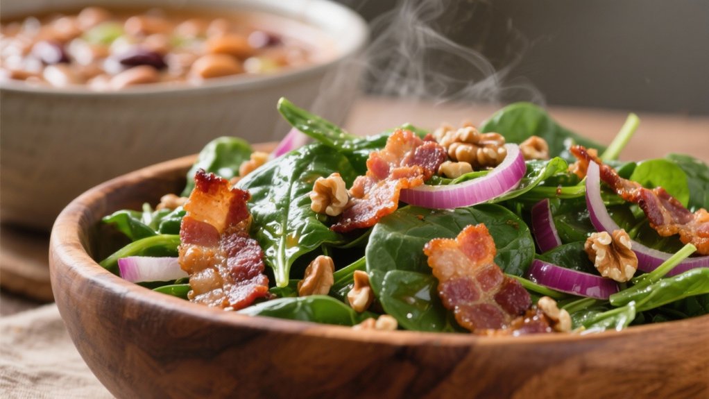 spinach bacon salad benefits