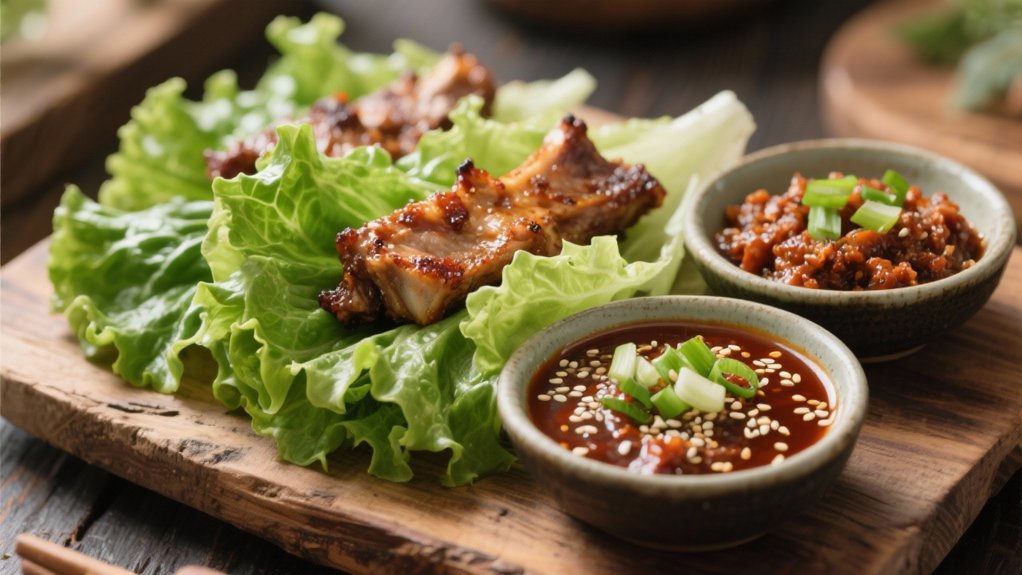 ssamjang with lettuce wraps