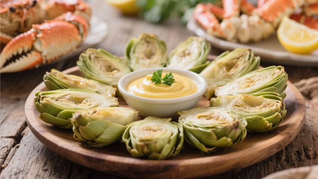 steamed artichokes with aioli