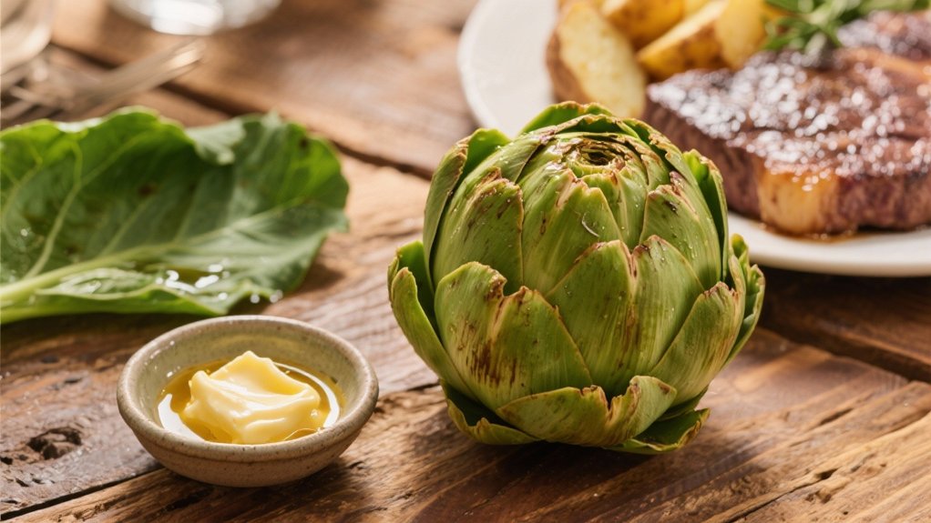 steamed artichokes with butter