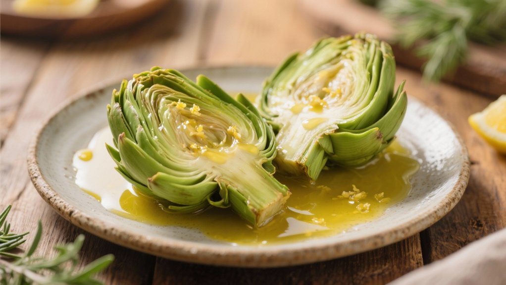 steamed artichokes with butter
