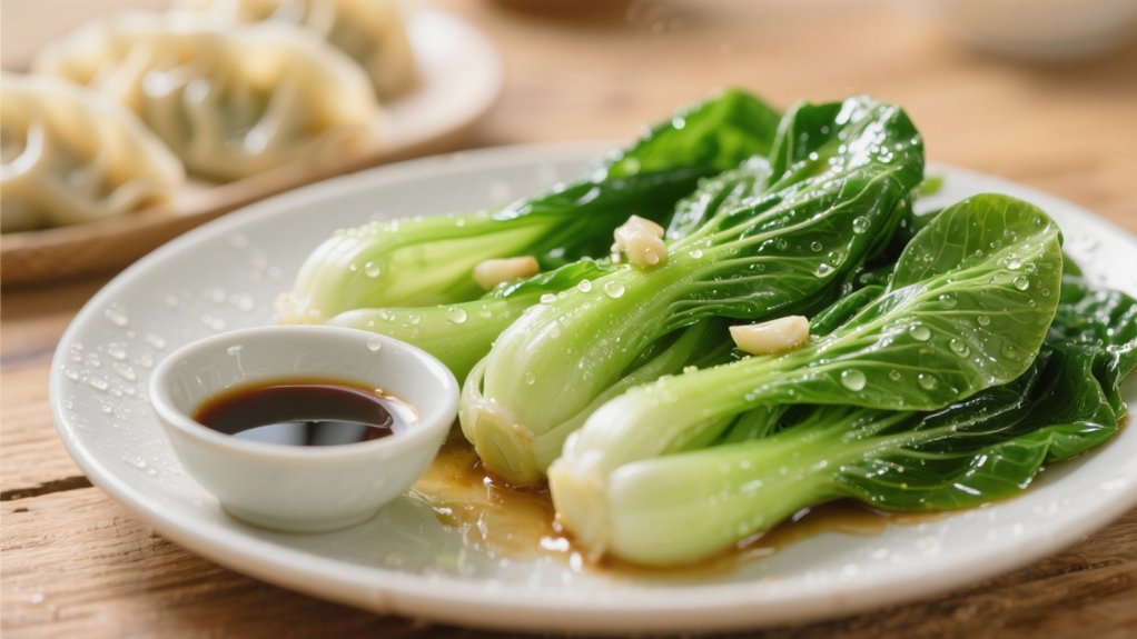 steamed bok choy elegance