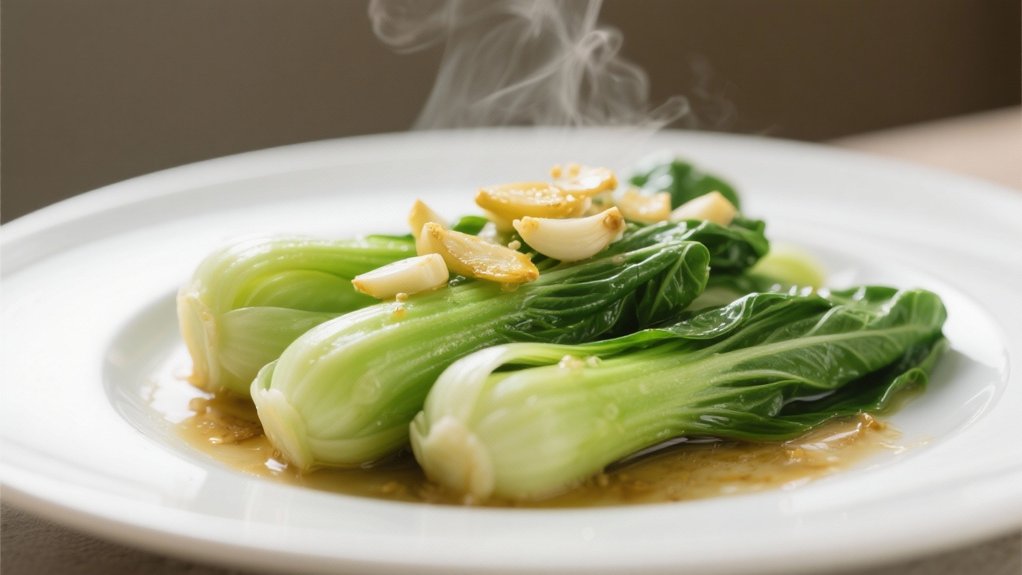 steamed bok choy with garlic
