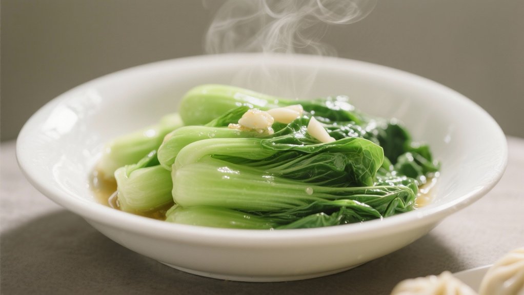 steamed bok choy with garlic