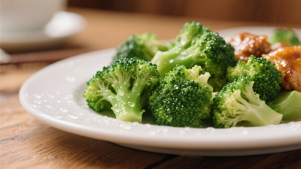 steamed broccoli enhances meals