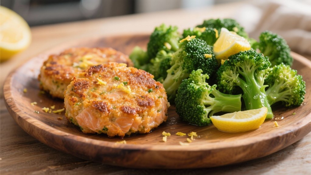 steamed broccoli with lemon