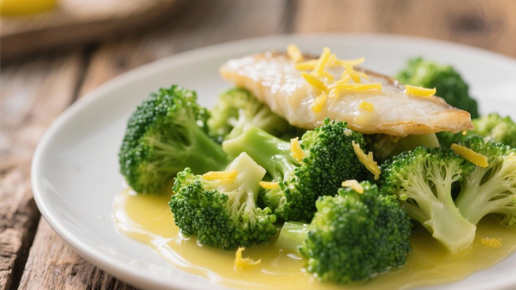 steamed broccoli with lemon butter