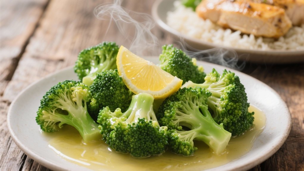 steamed broccoli with lemon butter