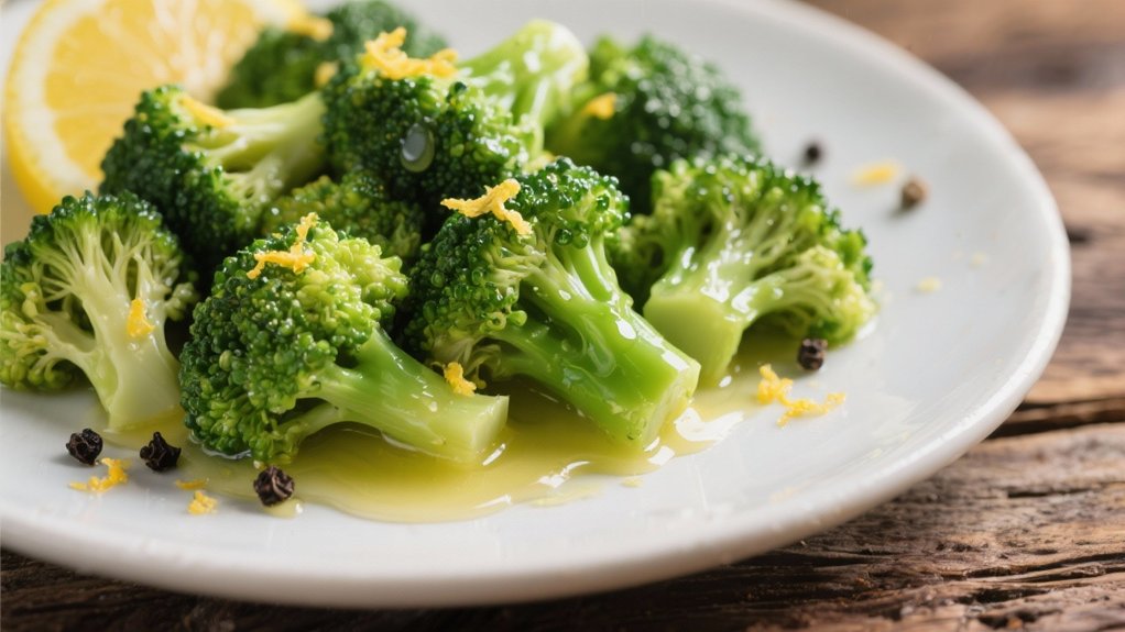 steamed broccoli with lemon butter