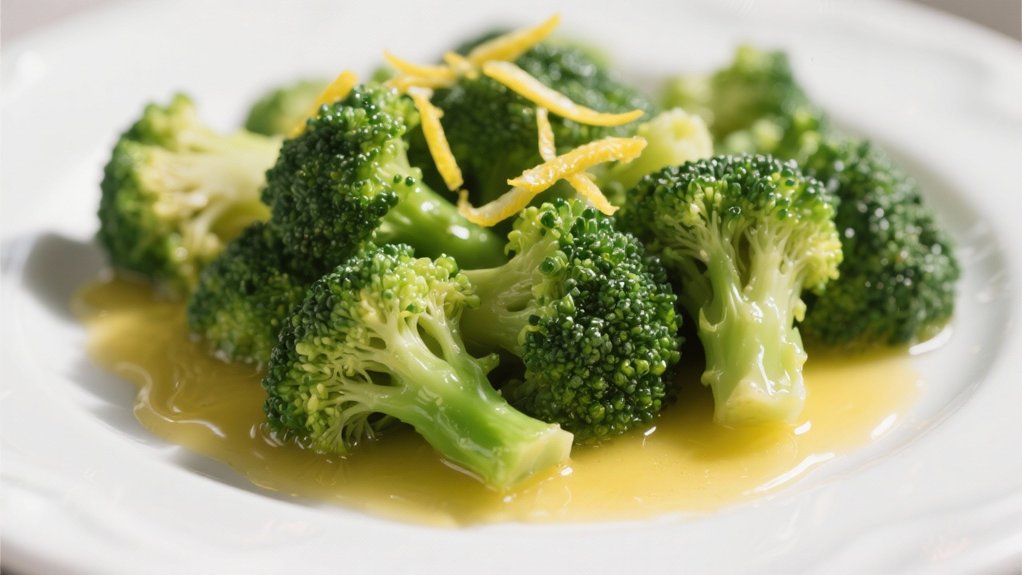 steamed broccoli with lemon butter