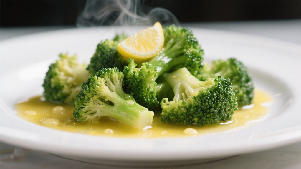 steamed broccoli with lemon butter