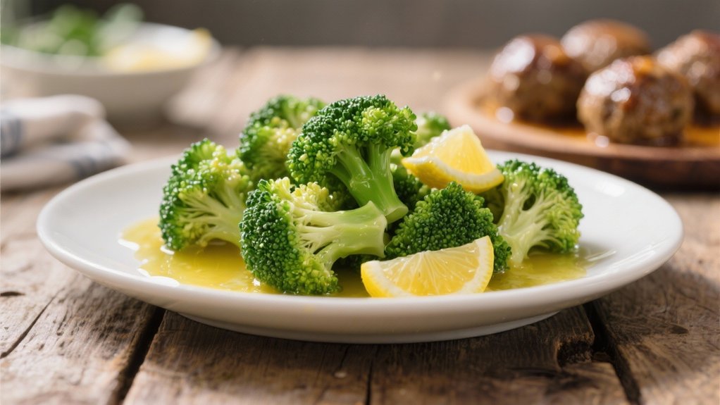 steamed broccoli with lemon butter