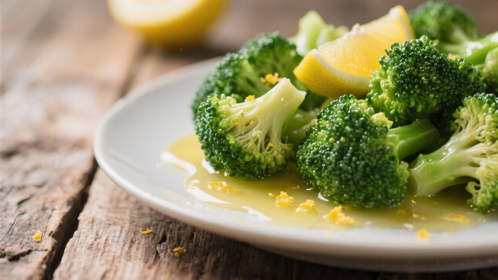 steamed broccoli with lemon butter