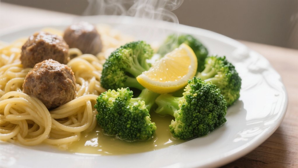 steamed broccoli with lemon butter