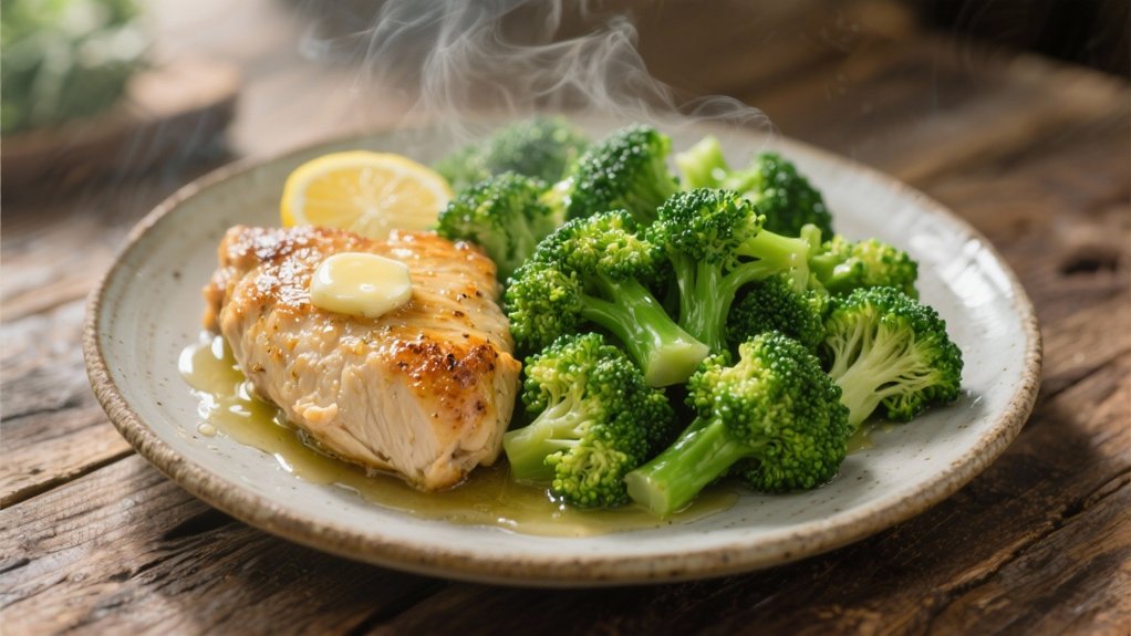 steamed broccoli with lemon butter