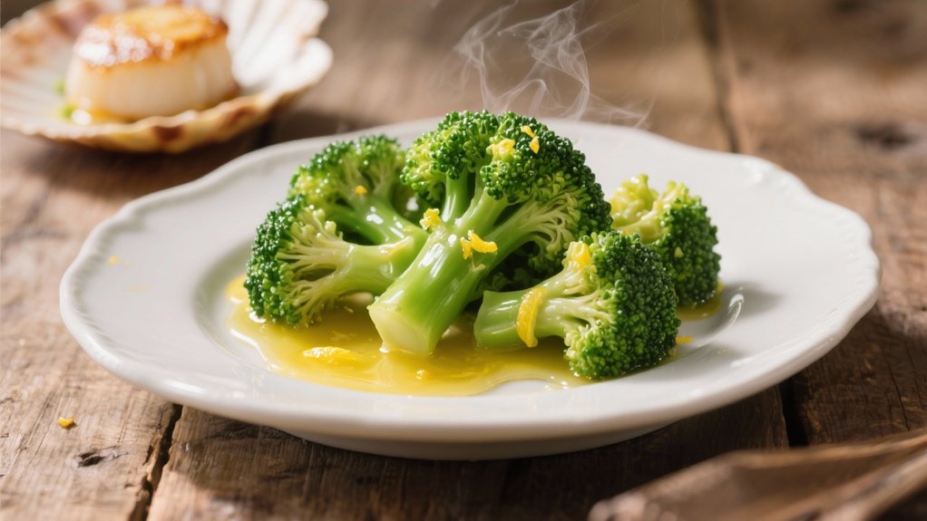 steamed broccoli with lemon butter