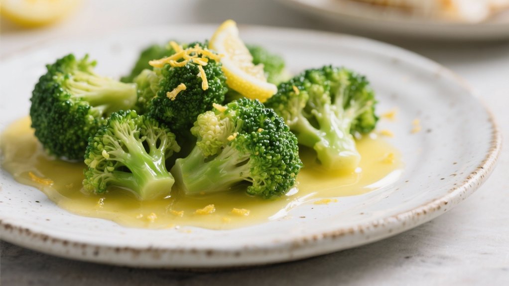 steamed broccoli with lemon butter