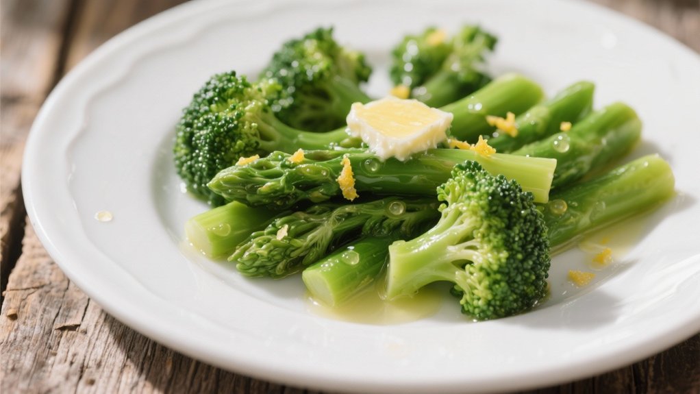 steamed broccoli with lemon butter