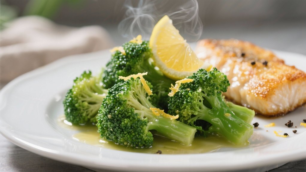 steamed broccoli with lemon butter