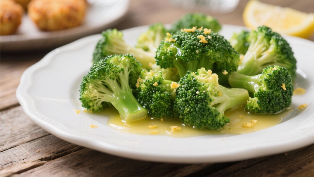 steamed broccoli with lemon butter