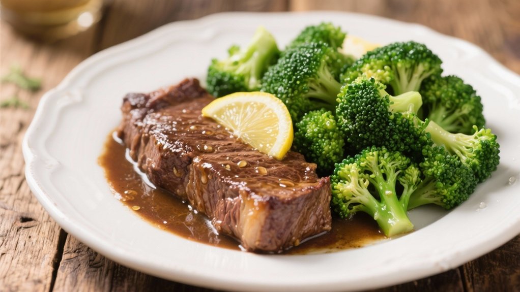steamed broccoli with lemon