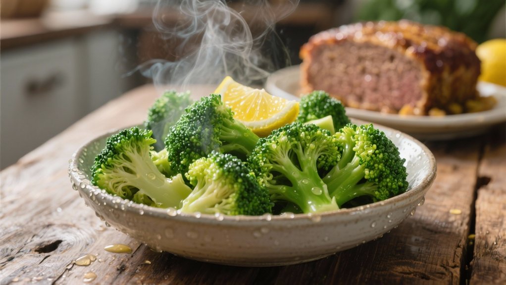 steamed broccoli with lemon