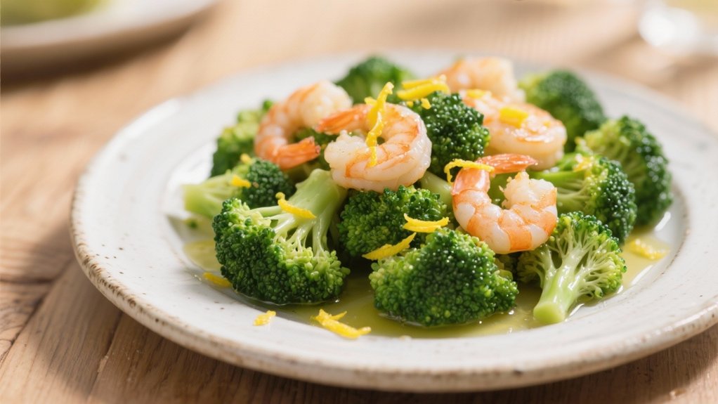 steamed broccoli with lemon