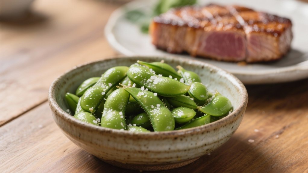 steamed edamame enhances tuna